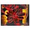Designart - Abstract Red Flower Painting - Large Floral Canvas Art Print